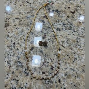 Elegant Gold and Silver Necklace Set